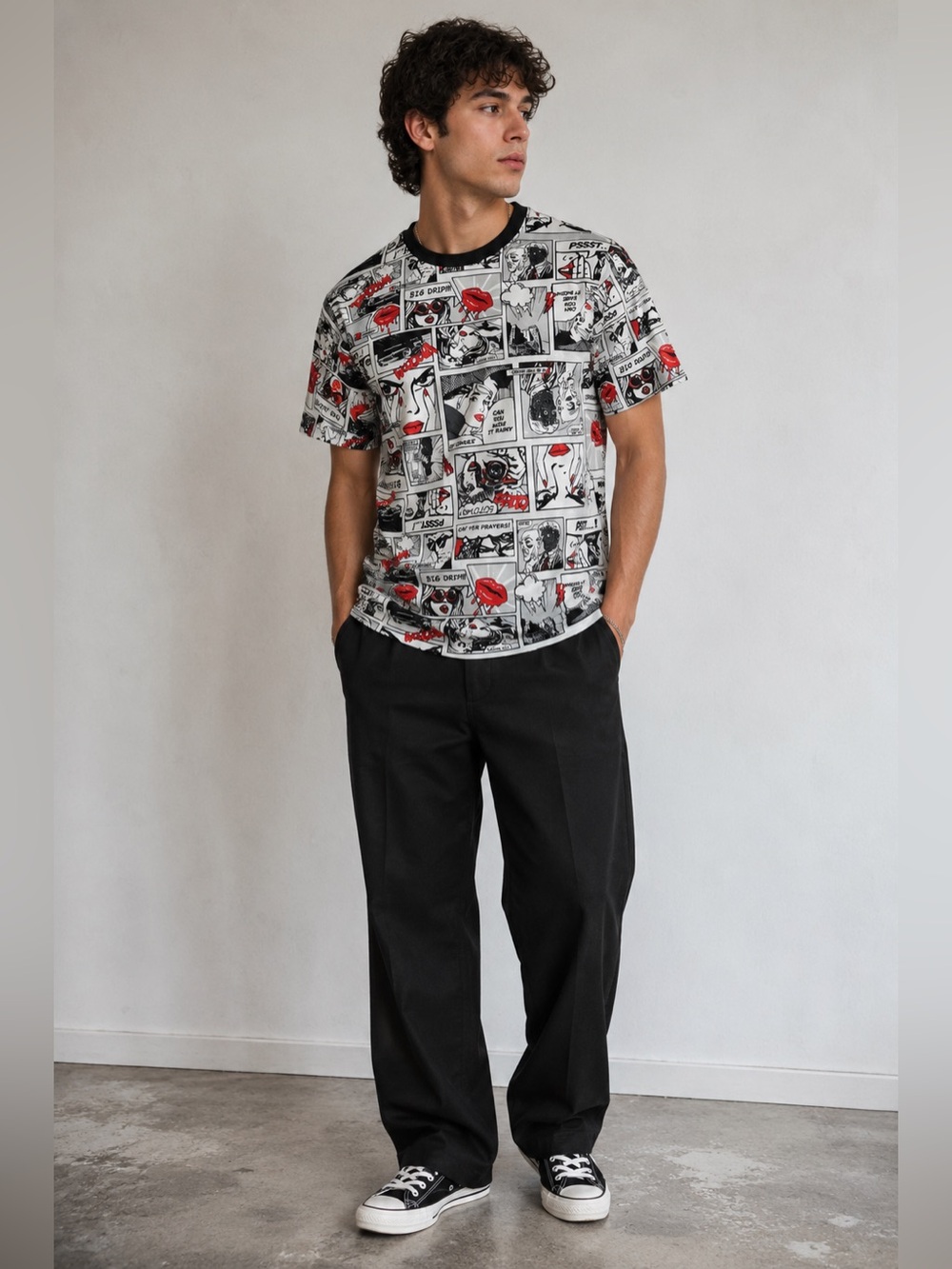 OH SNAP! By Drill Clothing Co Men’s M Pop Art Comic Strip Graphic T Shirt Bold